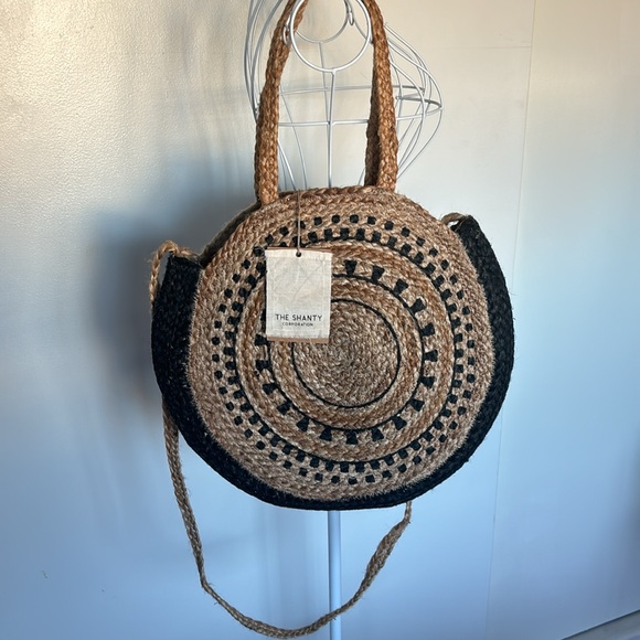The Shanty Corporation Moroccan Round Bag (with crossbody) Beach Bag Purse - Picture 4 of 7